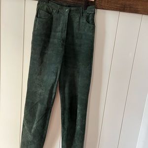 High waisted Vintage Worth Leather Suede pants Size 6